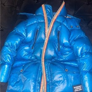 Burberry Kids Coat 6 Year Old Blue
